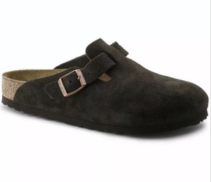 Birkenstock Boston Zuecos Talla 36 Estrecho Negro Gamuza usado en excelente  estado | eBay