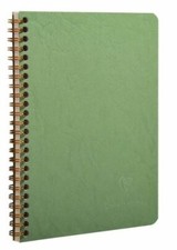 Clairefontaine Wirebound Basics Ruled Notebook in Green - 8.25 x 11.75 NEW