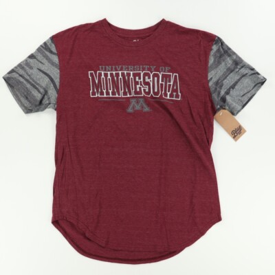 Blue 84 Minnesota Gophers Tri-Blend Colorblock T-Shirt Maroon Men's L