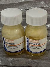 PHYTO -PHYTOCITRUS RESTRUCTURING SHAMPOO -2 Travel Glass Jars 1 Oz Each New