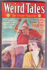 Pulp WEIRD TALES March 1932 - Clark Ashton Smith, Seabury Quinn - VG/F Red spine