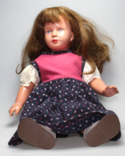 Bambola tartaruga vintage bambina Käthe Kruse T40 capelli veri