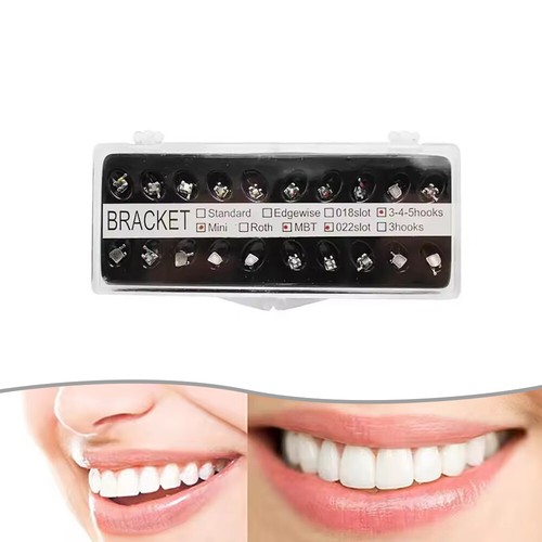 1Kit Dental Brace for Teeth Orthodontic Bracket Monoblock Roth/MBT 022 Hooks 345 - Foto 5 di 13