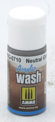 AMMO AMIG-0710 Neutral Grey Wash [15ml] (Acrylic Wash) Weathering Effects by Mig