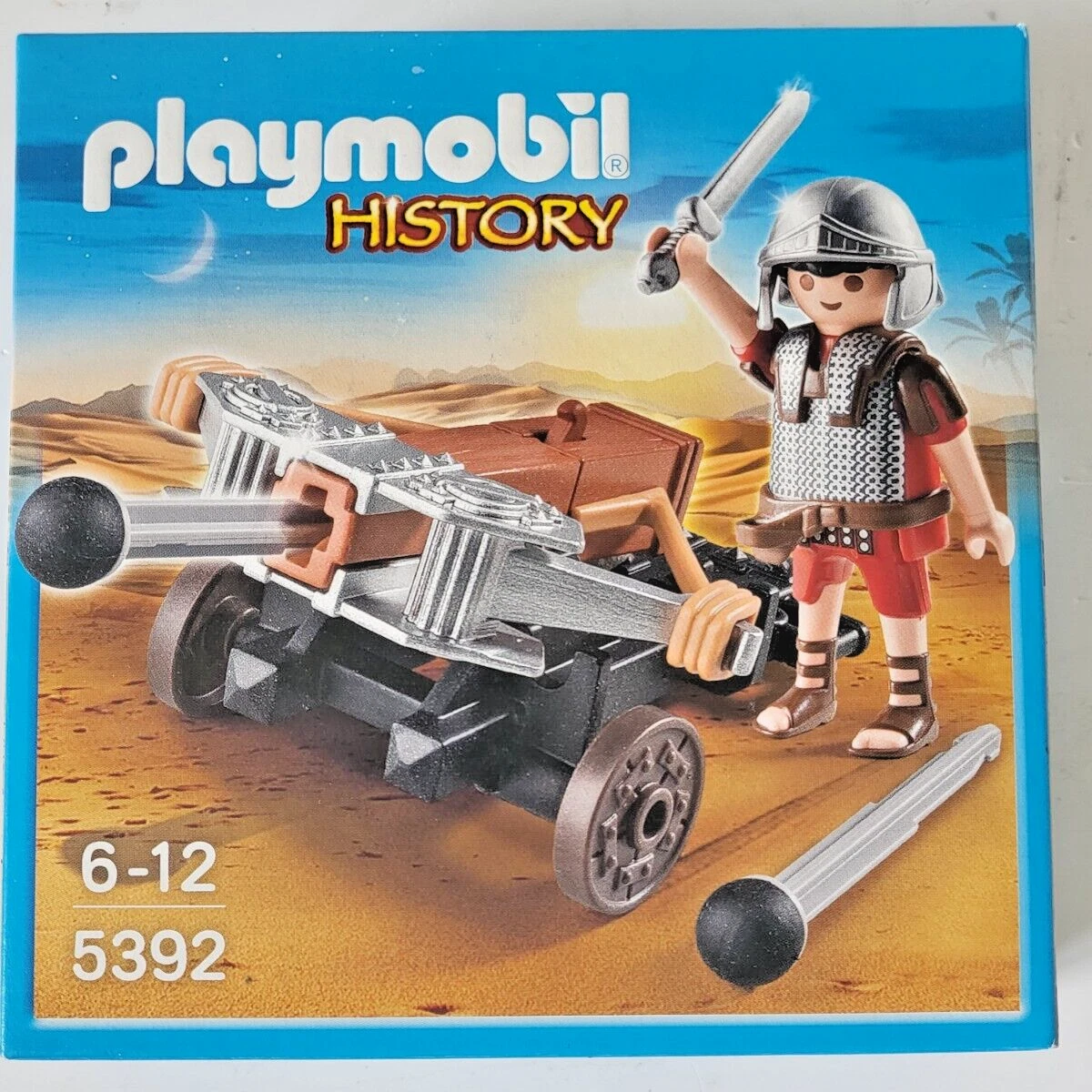 PLAYMOBIL History Légionnaire romain avec catapulte réf 5392 dès 4