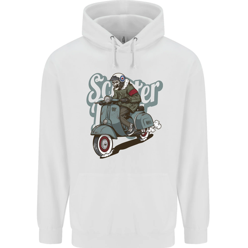 Scooter Skull Motorcycle MOD Biker Childrens Kids Hoodie - Picture 3 of 87