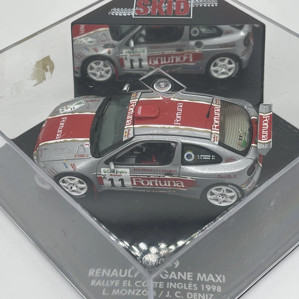 VITESSE SKID SKM089 1:43 RENAULT MEGANE MAXI RALLYE EL CORTE INGLES MODELO 1998 Foto 4 de 4