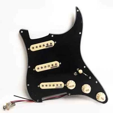 Prewired Loaded Pickguard with SSS Single Coil Pickup for Fender Strat Guitar