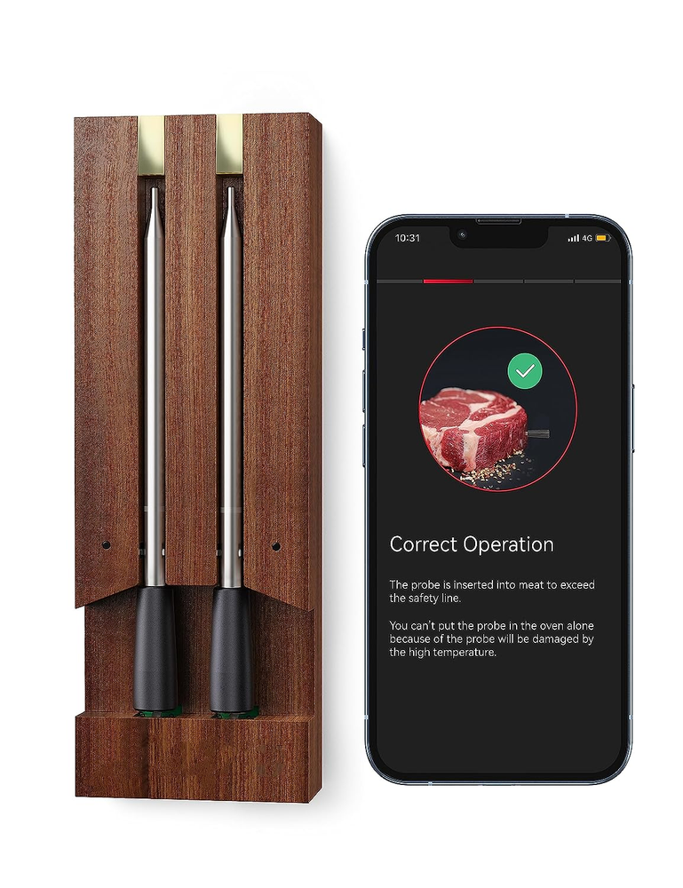 Smart Meat Thermometer,  Wireless Food Thermometer Bluetooth with Smart Alert, 2
