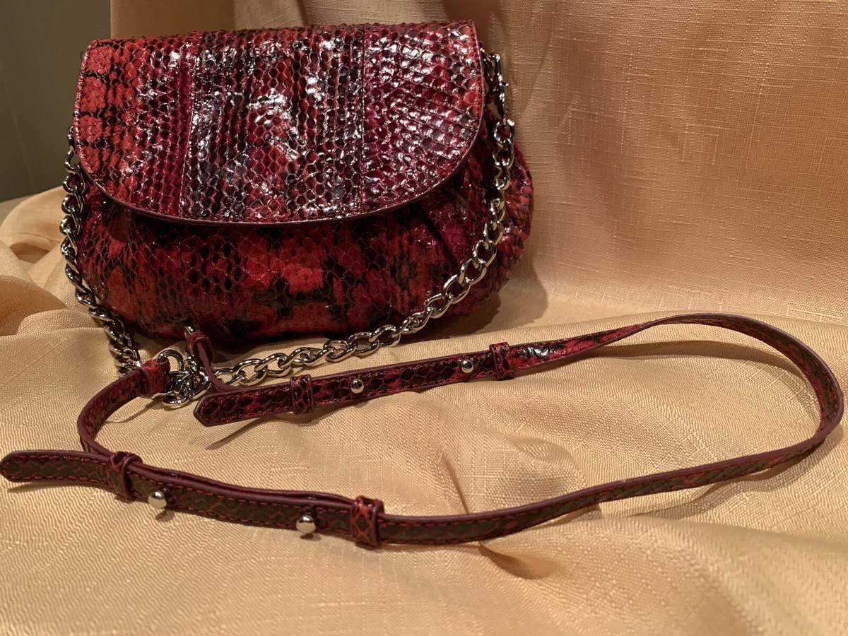 NEW Faux Snakeskin Crossbody Purse