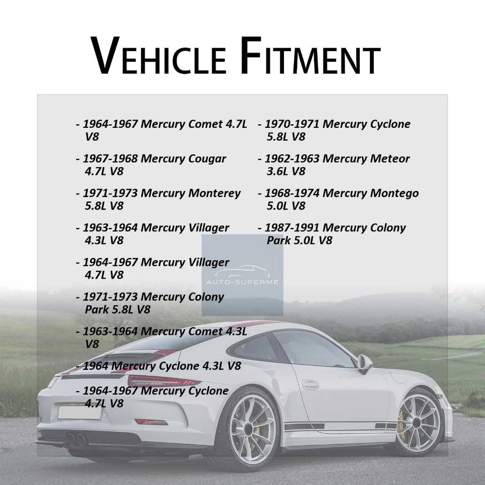 Salida de agua de refrigerante del motor de moto para Mercury Comet 4,7 L 1964-1967 Foto 3 de 4