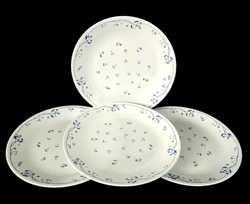 Corelle PROVINCIAL BLUE Set of 4 Dinner Plates 10 1/4" Near MINT Condition - Picture 3 of 5