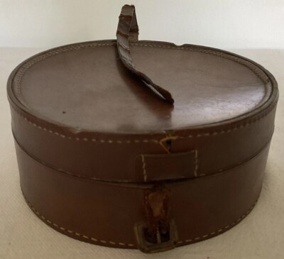 Sammlerstück Vintage Leder Halsband Box **siehe Beschreibung**