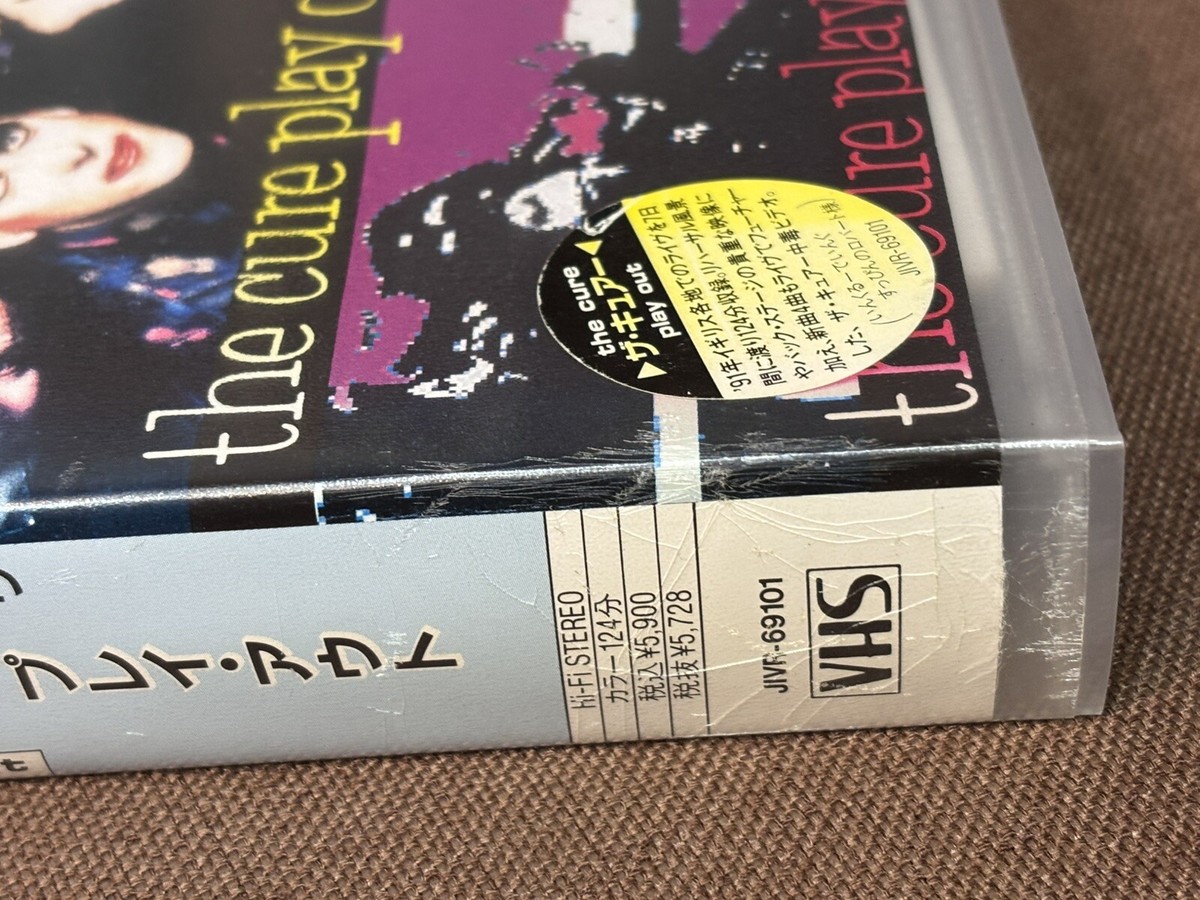 THE CURE Play Out JAPAN VHS VIDEO TAPE JIVR-69101 INSERT + STICKER