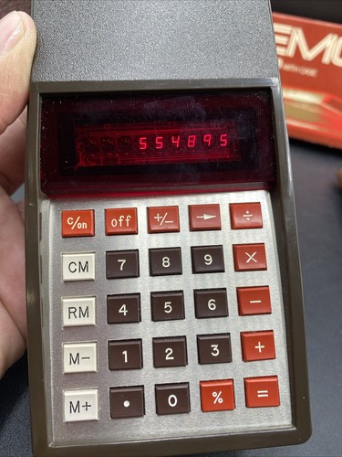 Litronix 2120 Electronic Calculator W/case & Original Box Tested - Picture 6 of 17