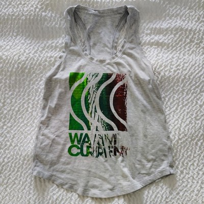 Lululemon x Warm Current Graphic Racerback Tank Top Grey Heathered Yoga Size 6