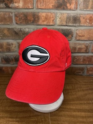 Georgia Bulldogs  47 Embroidered Big Logo Medium Fitted Red Black Hat