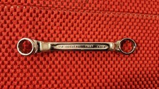 VINTAGE INDESTRO SHORT OFFSETT BOX END WRENCH #932, 1/2" & 9/16", MADE IN U.S.A.