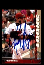 Signed Baseball Card Auto Javy Guerra 2009 Choice Great Lakes Loons
