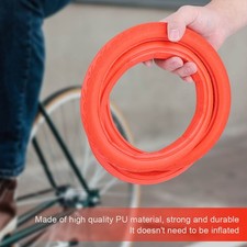 Bicycle Tire Solid Tube Explosion Proof Tire Fixed Gear 24*1 3/8 Red