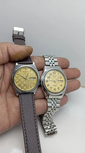 Lot Of 2 Seiko Vintage Day/Date Automatic Men's Wristwatch JAPAN