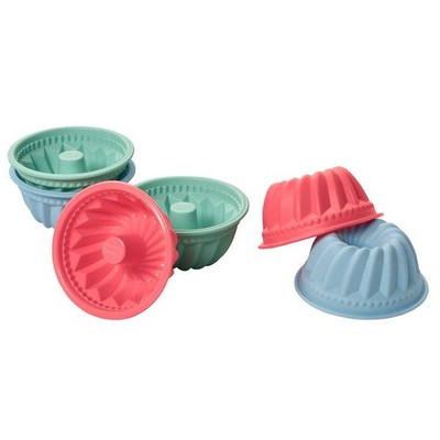 Lurch Flexiform Muffinförmchen Gugelhupf 6er Set Pastelfarben Mix