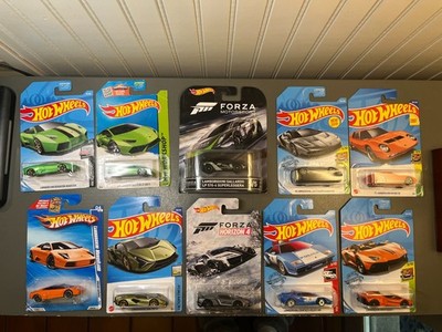 Hot Wheels - Lamborghini - Carded Diecast Lot of 10 Cars NO DUPES Forza NIP