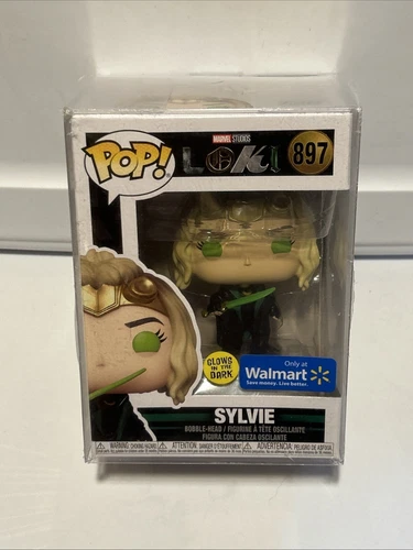 Funko Pop Marvel Loki Sylvie 897 Walmart Glows In the Dark with Protector