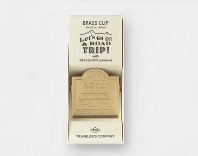 Traveler's Factory Company Notebook Let's Go On A Road Trip Brass Clip