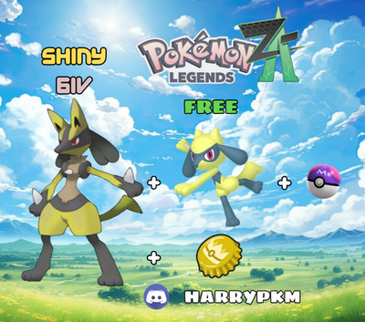  SHINY LUCARIO & RIOLU ALPHA 6IV POKEMON LEGENDS ZA