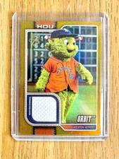 2026 Topps Series 1 Celebration Astros Mascot Orbit Gold  18/50 🔥 👽 Patch 