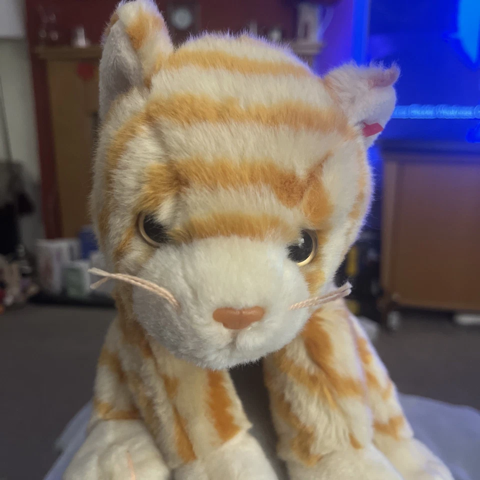 VGC Retired Ty Beanie Buddies Plush Amber the Ginger Cat Immaculate Condition - Image 2 of 4