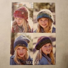 Sirdar 9315 Indie Hats Age 7yrs To Adult Knitting Pattern New