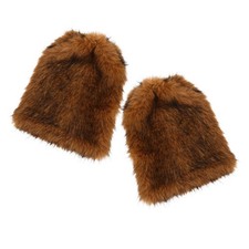 Furry Leg Warmers for Boots Gaiters Costume Cosplay Faux Accessories