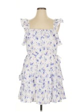 LoveShackFancy Women Blue Casual Dress XL