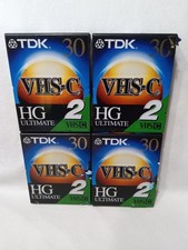 TDK HG Ultimate TC-30HGL2 VHS-C Tapes Lot Of 8 New Japan