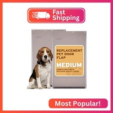 Medium Dog Door Replacement Flap Petsafe 12 7/8" x8 1/8" Weatherproof 2pack