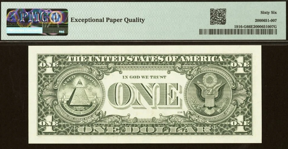 3 Matching Near Solid Serial Numbers - 2009 $20 FRN PMG 68EPQ Top Pop & $10 & $1 - Image 4 of 4