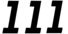 Dcor Race Plate Number #1 6"H Black 3-Pack