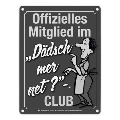 Könntest du mir einen Gefallen tun? Schwäbisches Metallschild in 15x20 cm in