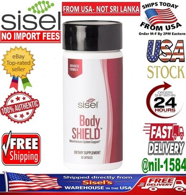 Sisel Body Shield Immune Support Detox Supplement Fulvic Acid Kelp 60 Capsules 
