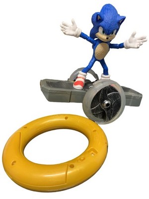 Sonic The Hedgehog Speed RC Skateboard Vehicle with Gold Ring Controller