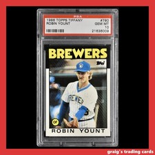 1986 Topps Tiffany Robin Yount #780 PSA 10 GEM-MT