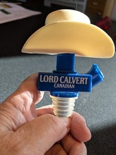 Lord Calvert Canadian Bottle Pourer Cowboy Hat, RARE, Excellent Condition