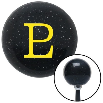 Yellow Pluto Black Metal Flake Shift Knob w/ M16x1.5 Insert Shifter Auto Manual