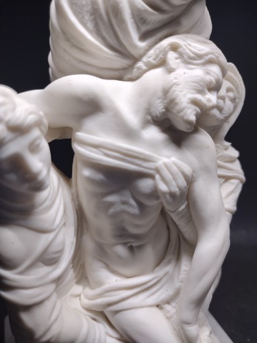 Michelangelo Pietá Deposition Of Christ, 1994 Giannelli Cast Marble Sculpture - Picture 8 of 23
