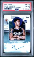 2025 TOPPS CONTEMPORARY MARKS #CM-NC NIQUE CLIFFORD ROOKIE RC PSA 8