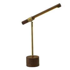 Adjustable Modern Table Lamp LED Touch Control Reading Table Lamp Thick Brown