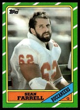 Sean Farrell 1986 Topps #379 Tampa Bay Buccaneers 32950 Football Card
