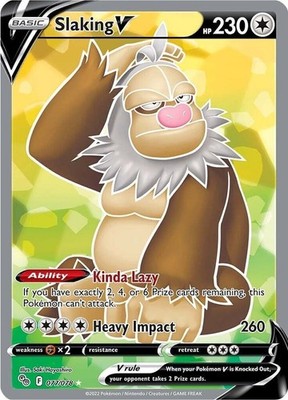 Pokemon Go Full Art Slaking V 077/078 - Near Mint (NM)